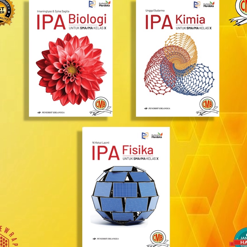 [YI➛.5☛) BUKU KELAS 10 IPA KIMIA, IPA FISIKA, IPA BIOLOGI KURIKULUM MERDEKA ERLANGGA ORIGINALsuper.k