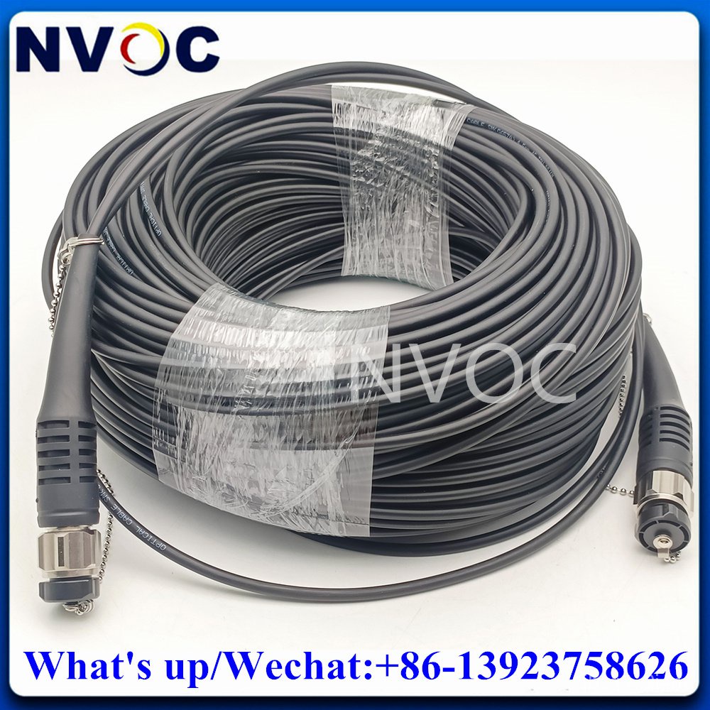 ✅&4Core ODC Socket/Plug to ODC Female/Male Outdoor Waterproof ODC Round/Square 50M 100M 150M Fiber O