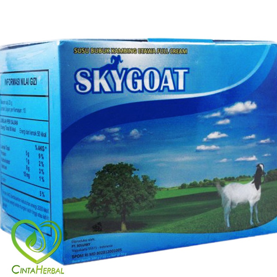 

(㊚/㊖LLE] Sky Goat Susu Kambing Etawa Bubuk Full Cream | SkyGoat Original Kemasan Boxamanahh❤!