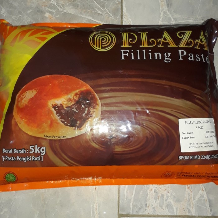 

PLAZA Filling Pasta (selai coklat isian Roti/kue) 5kg