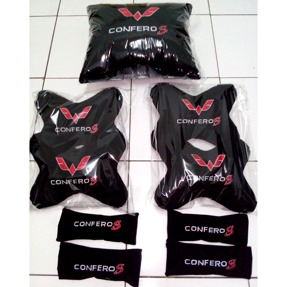 Aksesoris variasi bantal mobil headrest sandaran kepala alas jok Wuling Confero S