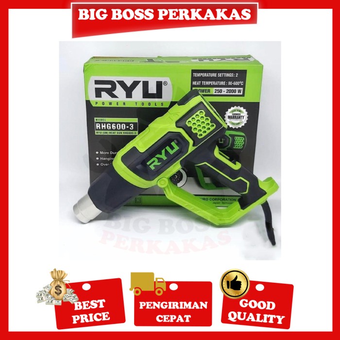 Tekiro Ryu Heat Gun Hot Gun Ryu Rhg 600-3 Mesin Pemanas