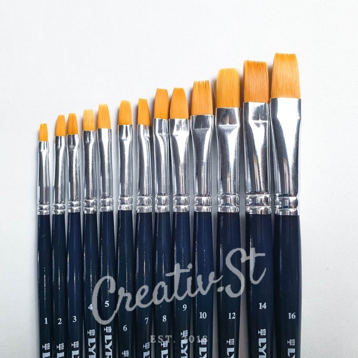 

Kuas Lukis Lyra Giotto Flat No 01 - 16 Set Taklon Art Brush