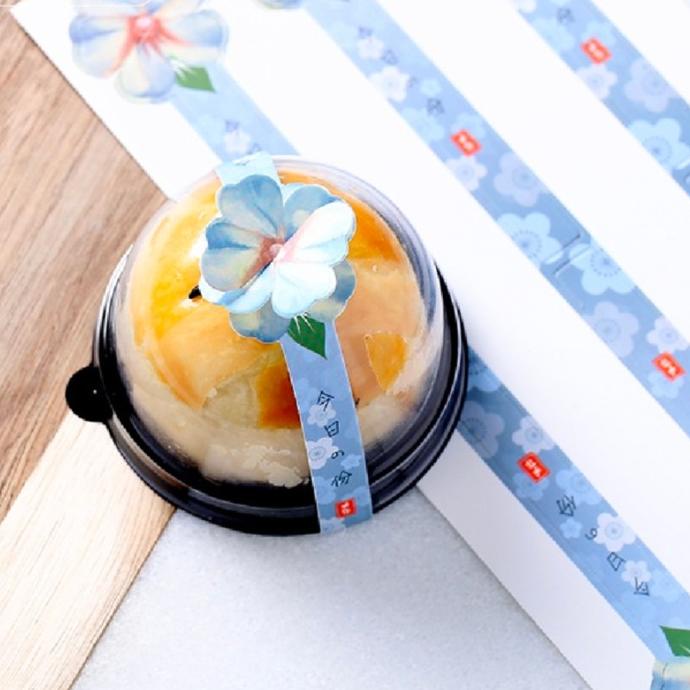 ><><><] Label Mooncake / Stiker Mooncake/ Sticker kue bulan 3d/ Label kue