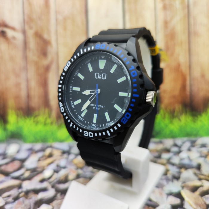 BISA COD Jam Tangan Q&Q QnQ QQ Hitam Classic Analog Sport VS16J001Y Original /JAM TANGAN ANAK/JAM