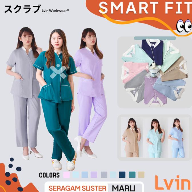 Baju Suster /Seragam Suster / Nanny uniform/ baby sitter Maru Series