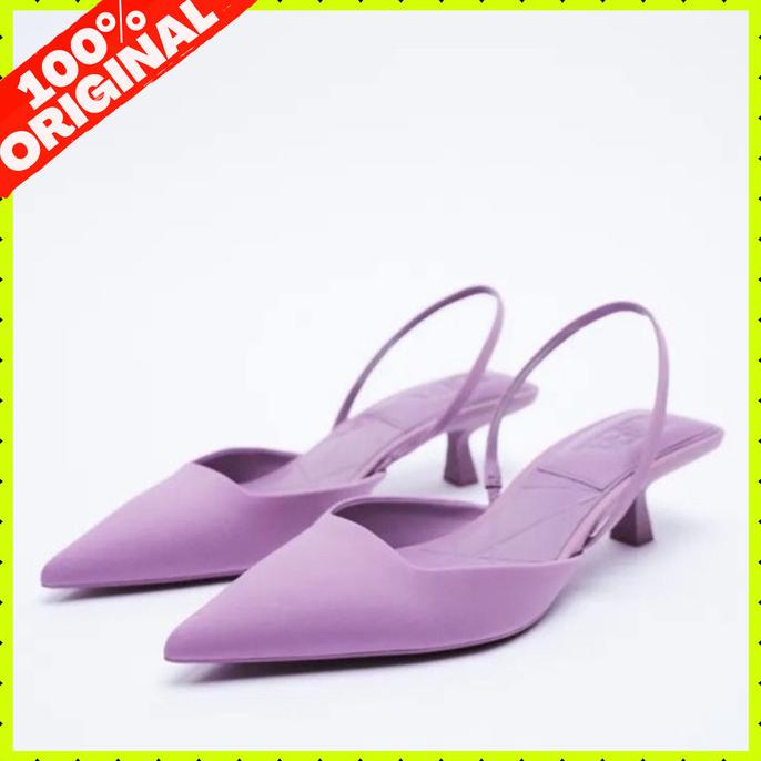 Sepatu Heels Zara Mit Kitten Wanita Original Store Terbaru FR403