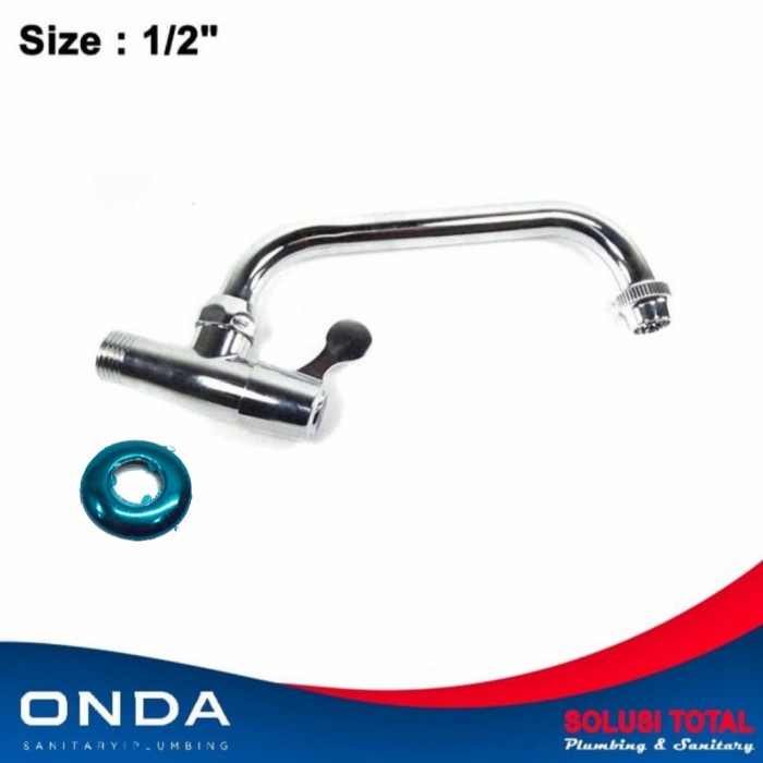 KRAN AIR V 636 T ONDA KERAN ANGSA WASTAFEL BAK CUCI PIRING 1/2" ORIGINAL