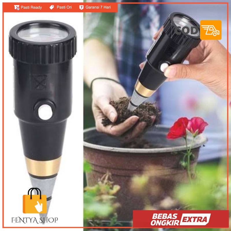 soil ph and moisture tester meter ph tanah kadar air tanah