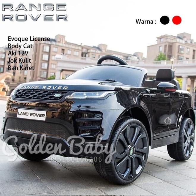 Mobil Aki Mainan Anak Mobilan Accu Land Rover Evoque Painting