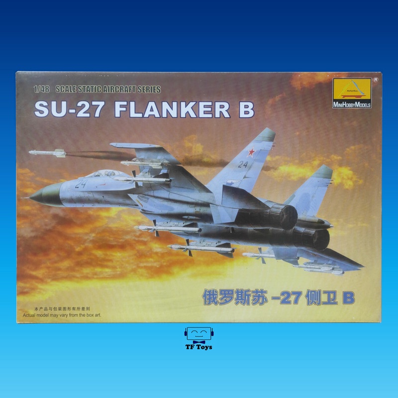 [Tf toys] Model kit Mokit Pesawat Sukhoi SU27 SU-27 Flanker B 1:48 1/48
