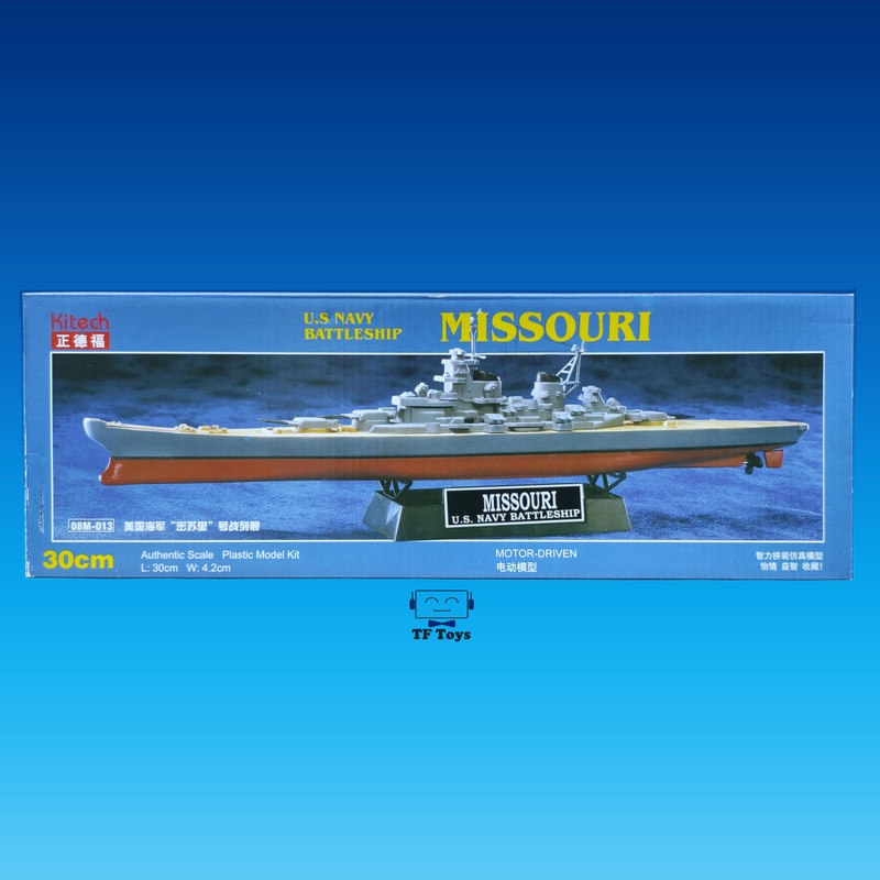 [Tf Toys] Miniatur Model kit Mokit Warship USS Missouri New Jersey Kitech