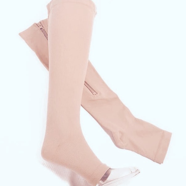 Best Seller Stocking Varises / Stocking Kesehatan Zipper / Compression Stocking ➤