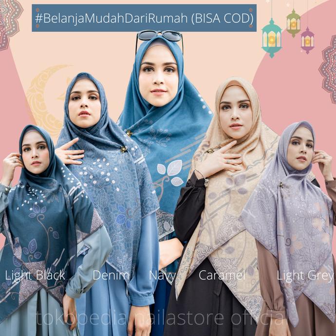 Sale Hijab Voal Segiempat Premium Halime Jilbab Syari Square 140x140 cm Termurah