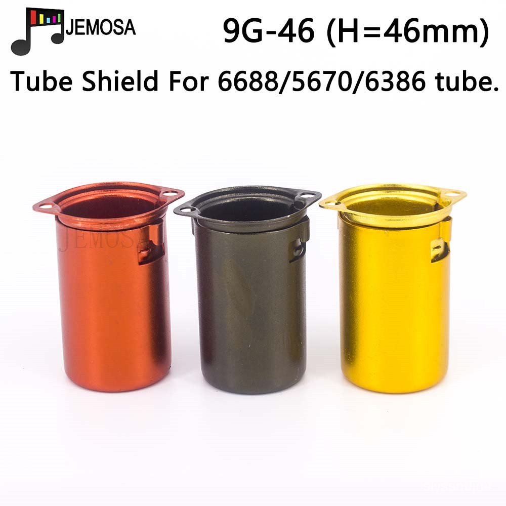 ✅&10PCS Full Aluminum Tube Socket Shielding Cover For 6688 6386 5670 Vacuum Tube 9-Pin Electronic Tu
