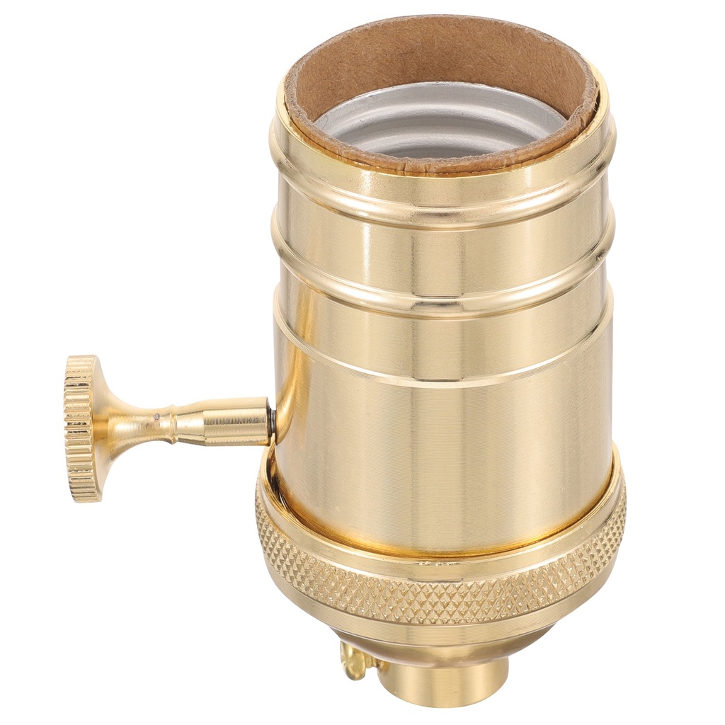 ✅&Retro Lamp Holder Vintage Light Bulb Socket Metal Lamp Socket Bulb Holder with Knob