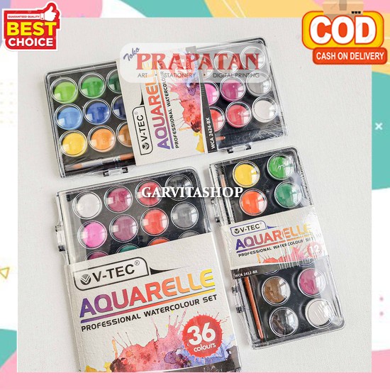 

Cat Air Lukis Lengkap Cat Lukis Kanvas Murah Dan Bagus Lengkap Semua Warna Padat Cair Cat Air Anak Set Lengkap Non Toxic Tidak Beracun Watercolour Painting Water Color Set Watercolor Set Art V-Tec Aquarelle Watercolor Set Wca-Bx | Cat Air Set