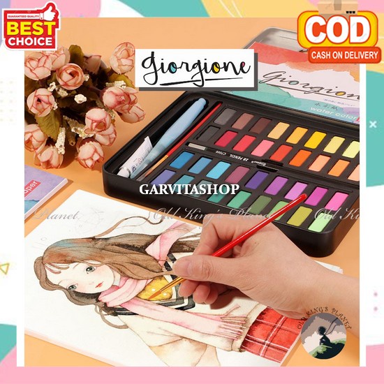 

Cat Lukis Kanvas Watercolor Set Art Cat Air Anak Set Lengkap Watercolour Painting Non Toxic Tidak Beracun Padat Cair Lengkap Semua Warna Cat Air Lukis Lengkap Water Color Set Murah Dan Bagus Giorgione Watercolor Gift Set 36/48 Metal Tin Case (G-3601) /