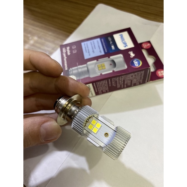 Lampu Bohlam Depan Led Philips M5 Motor Bebek Metik Matic Beat Vario O