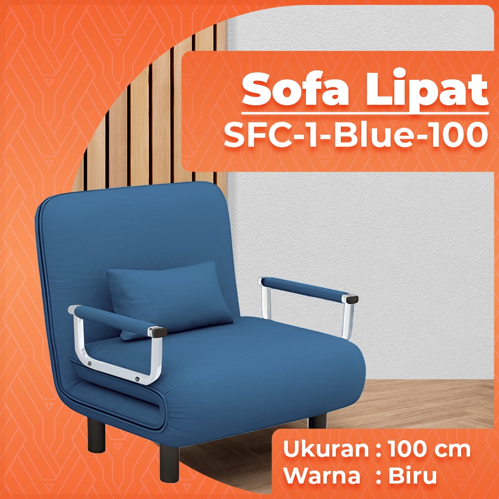 Sofa Bed Lipat Minimalis Sofa Kasur Lipat Sofa Lipat Ukuran 100CM Sofa Bed Lipat WH66
