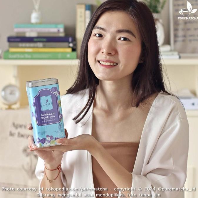 

Savis Tea - Bunaken Blue Tea 50gr KALENG Teh Bunga Telang Premium