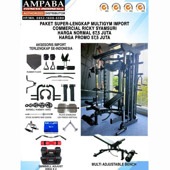 Promo Paket Smith Multi/Multi Power Rack/Smith Machine Multi/Multigym