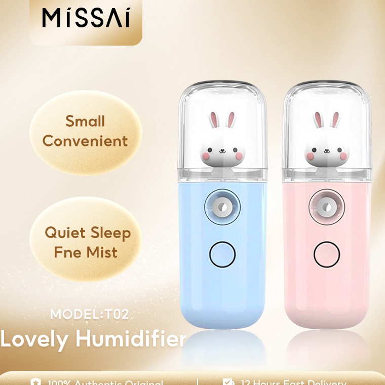 Dapatkan disiniZ5l5K Missai T02 Nano Spray USB Rechargeable Mist Sprayer Mini Nano Face Spray Facial