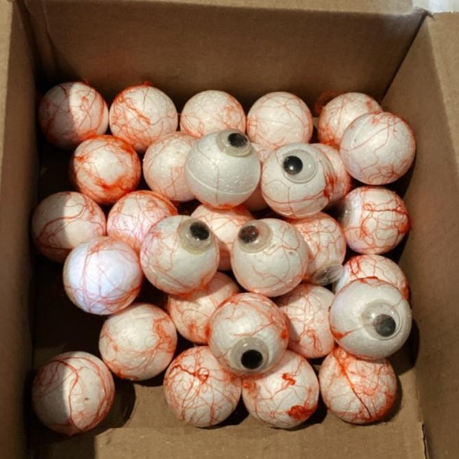 ```````] Bola mata palsu mainan dekorasi halloween