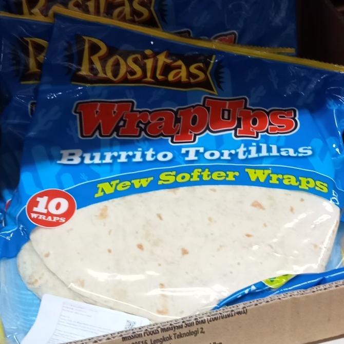 

#####] ROSITA WRAPUPS BURITTO TORTILLA 10 WRAPS 460 gr