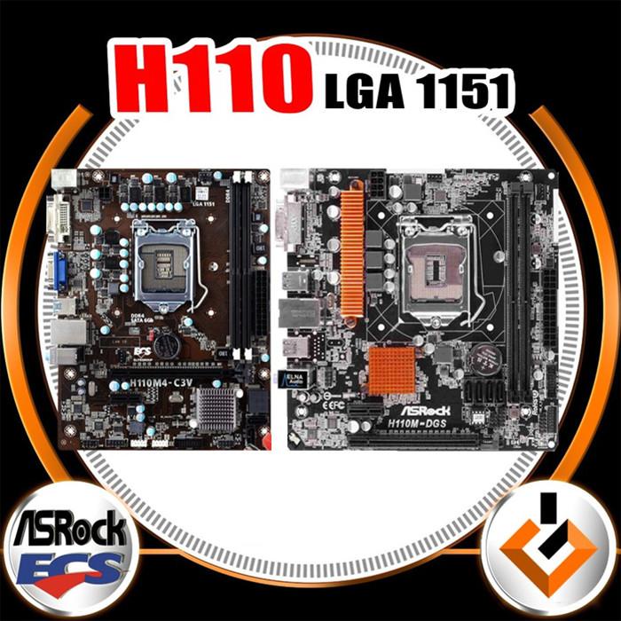 Mobo Mainboard H110 Lga 1151 Ddr4 Motherboard Pc Komputer