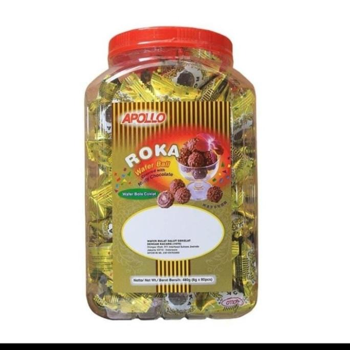 :::::::] Coklat roka apollo isi 70 pcs kemasan toples