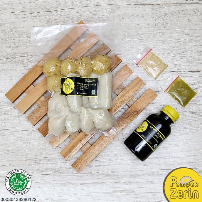 

Pempek Kecil Paket Frozen 15 Pcs + Cuko 150mL - PEMPEK ZERIN