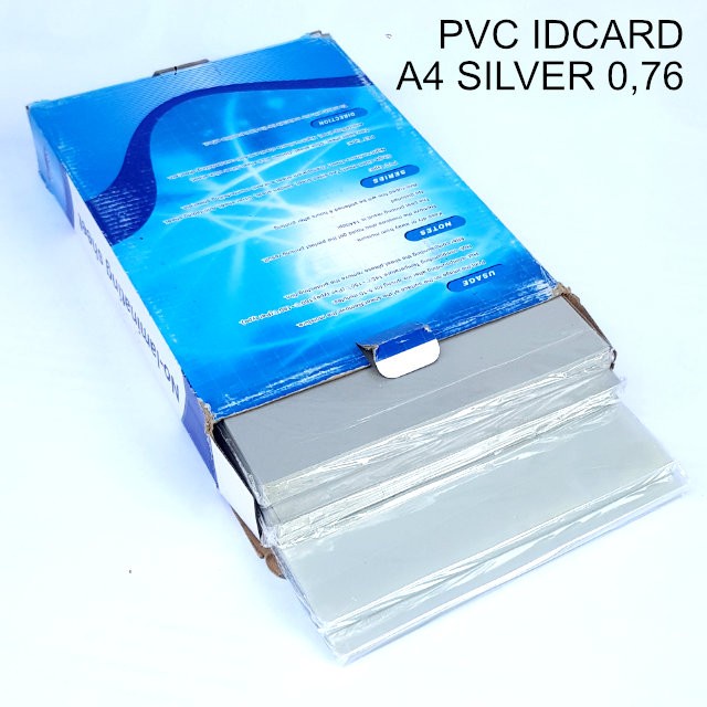 

Pvc ID Card Instan Inkjet putih A4 tebal jadi 0,76 isi 50 set per pack - A4 silver 0,76 BRG BARU