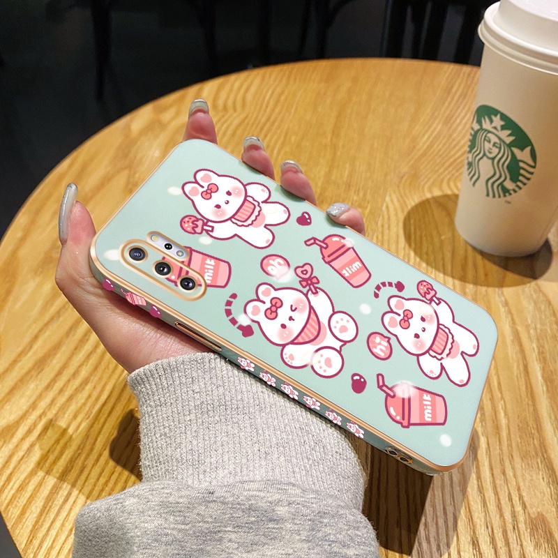 Casing Ponsel untuk Samsung Note 10 Plus Note 20 Pro Note 20 Ultra Case kartun kelinci casing mewah 