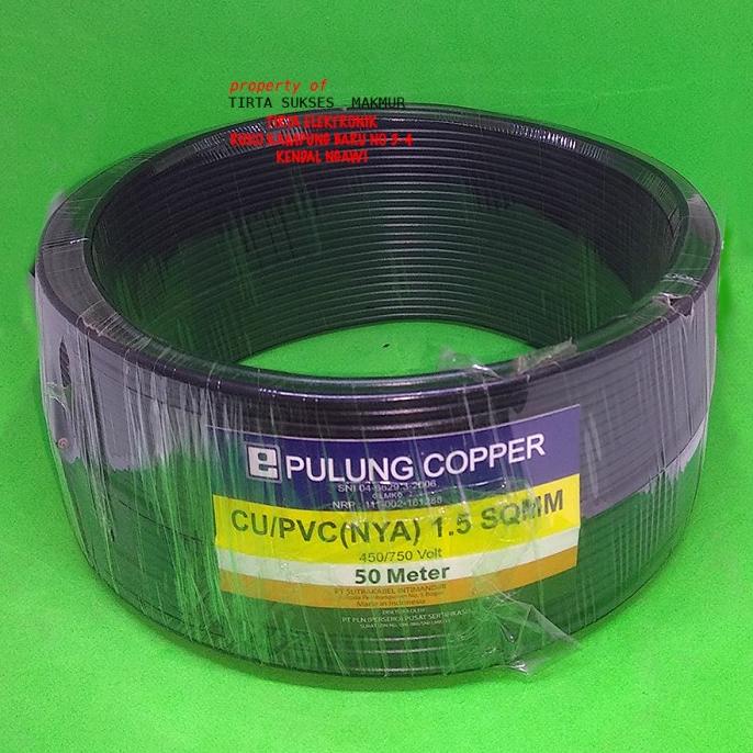 ] Kabel NYA ENGKEL 1.5 Tunggal STANDART SNI PULUNG HARGA PER METER