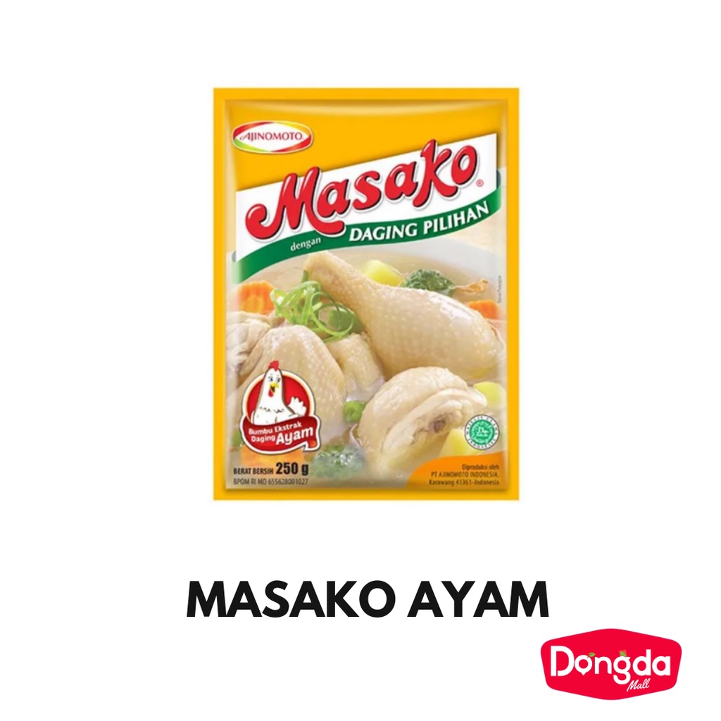 

Masako Bumbu Kaldu Ayam Penyedap Rasa 8.5g (12 pcs)