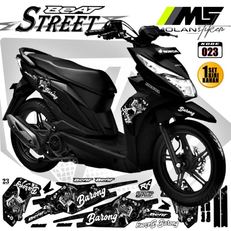 Decal Sticker Striping Variasi Beat Street 2016-2019 Beat Street Lama Beat Street Old Honda Beat Str
