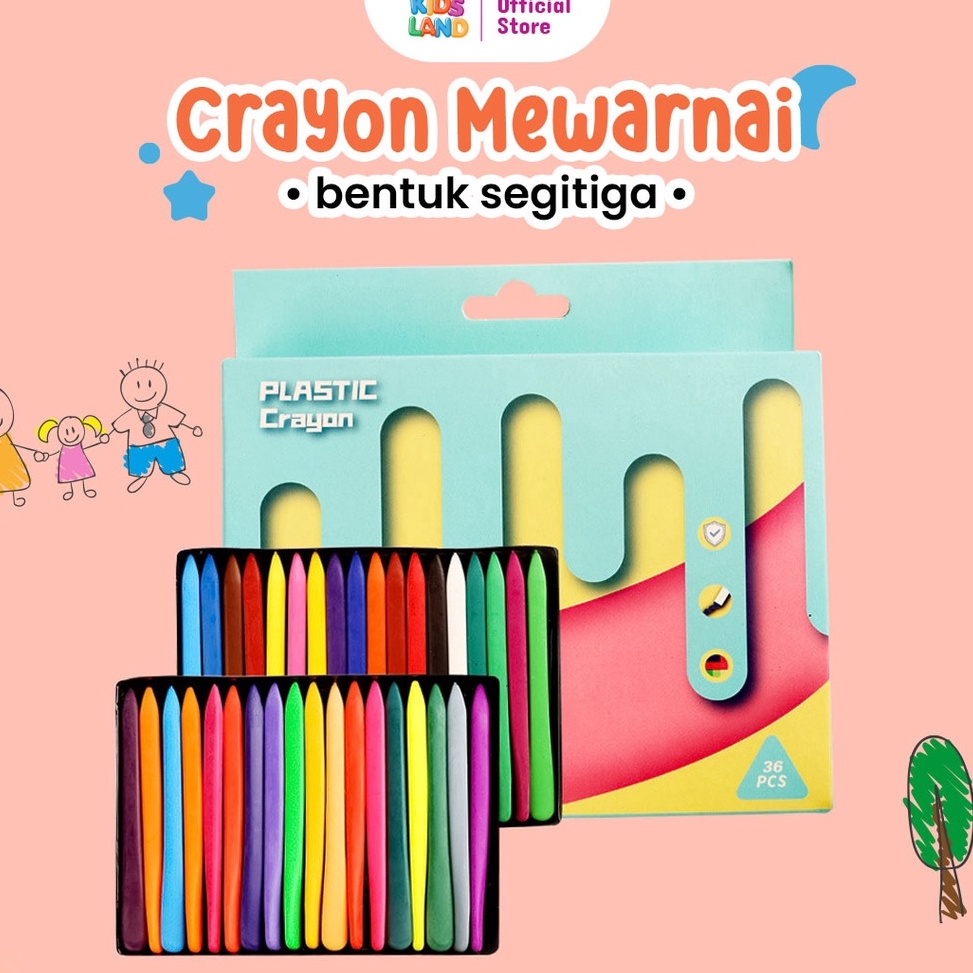 

ZFCS7 Crayon Anak Crayon Hands Clean Set In 1 Mewarnai Anak Isi 12 24 36 Warna KIDS LAND 5465