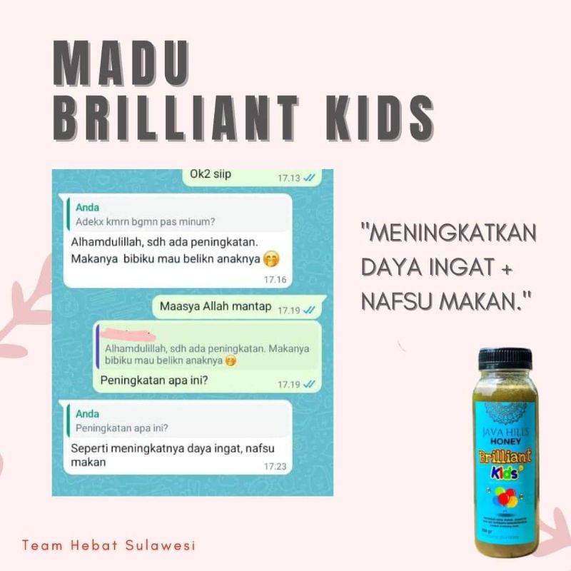 

Madu briliant kids Javahills Honey