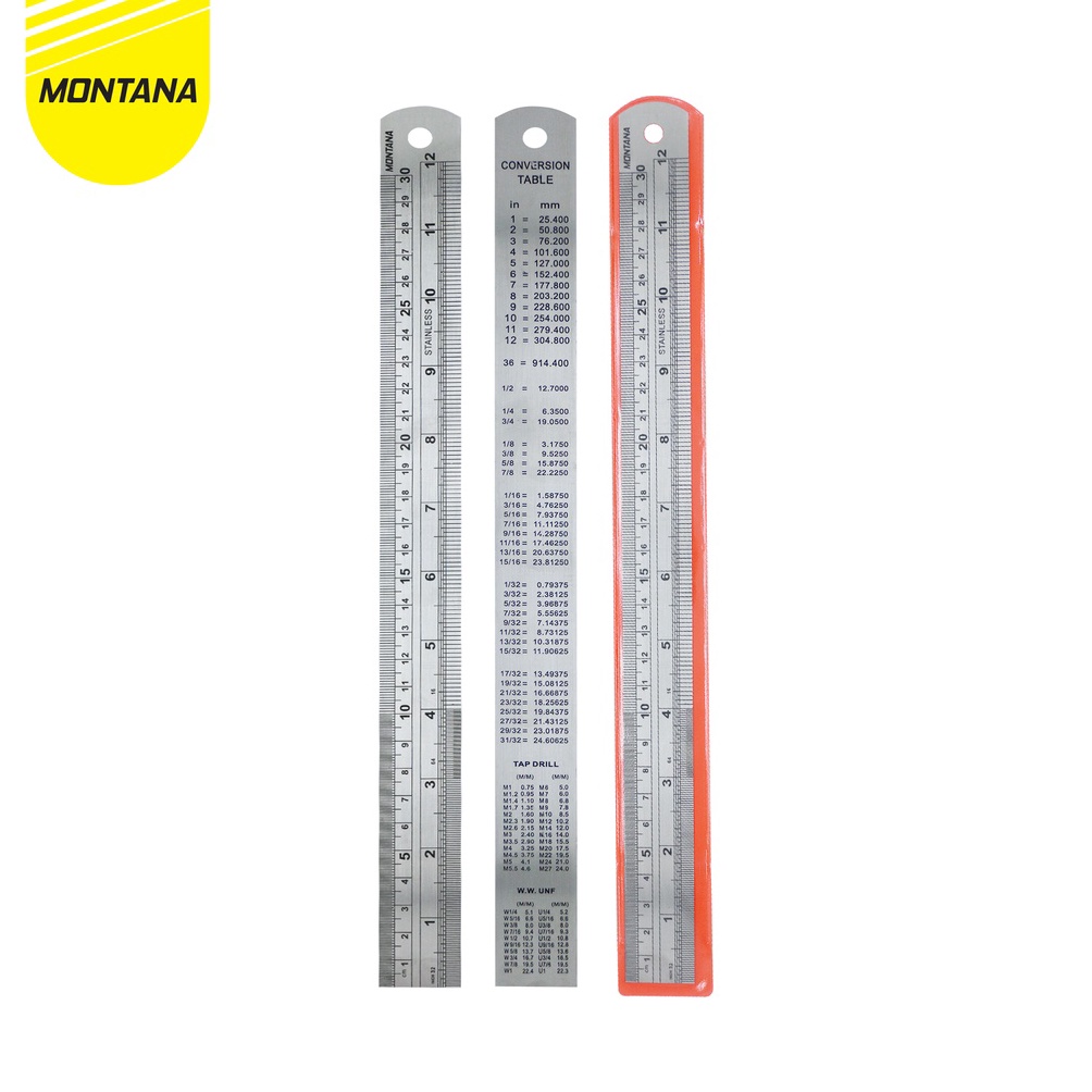 

35 MONTANA Ruler / Penggaris MONTANA 30 cm Metal RT-30S 6373