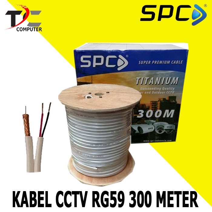 Kabel CCTV Coaxial 300 Meter Power RG59 Kabel CCTV 1 Roll -2701c