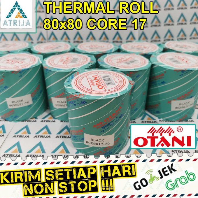 

86 Thermal Paper Roll Otani 80x80 Core 17. Kertas Struk Kasir Ready