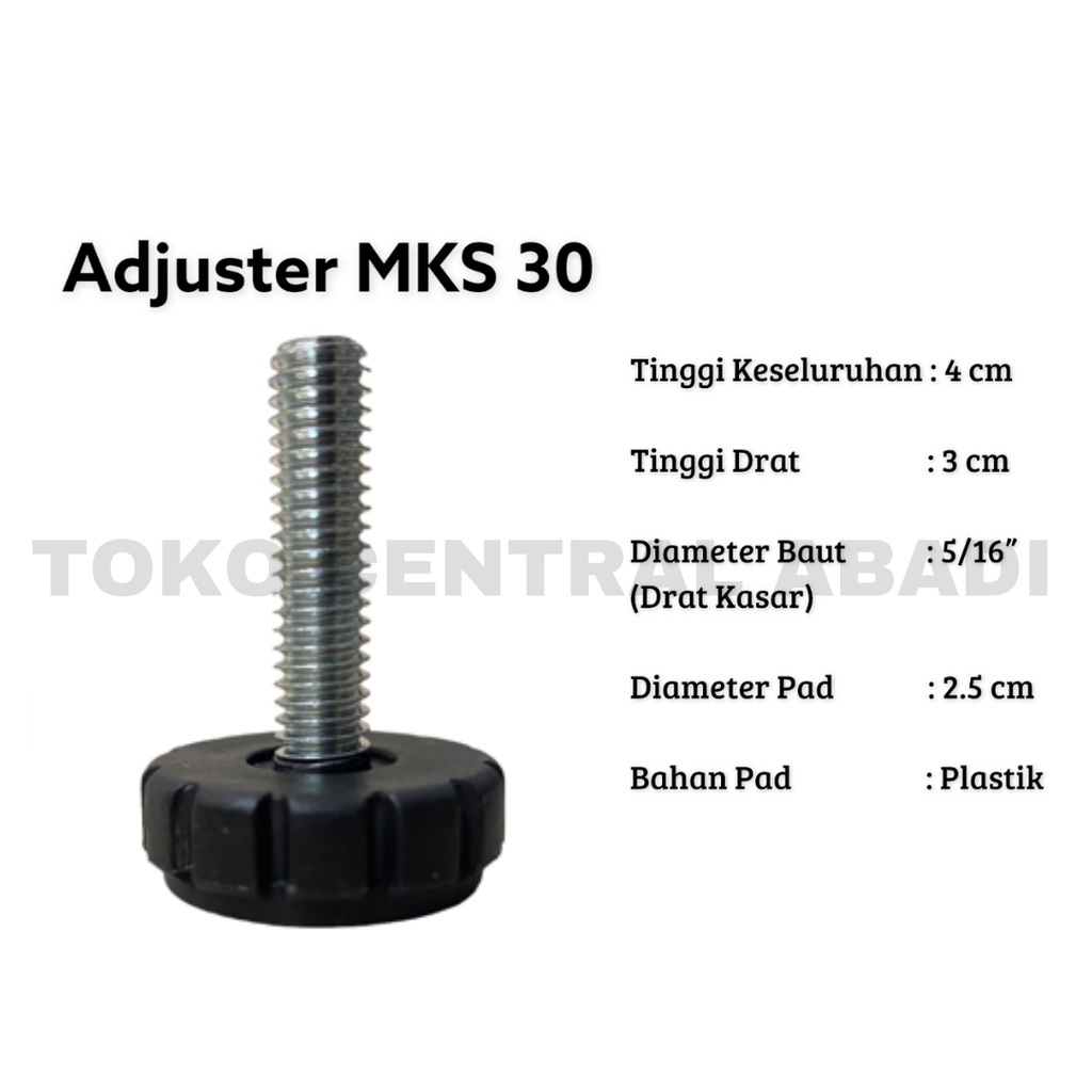 stabil Kaki sofa/ Kaki kursi/ adjuster MKS 30 / Adjuster Kaki Meja / Adjuster / Alas Kaki Kursi /  A