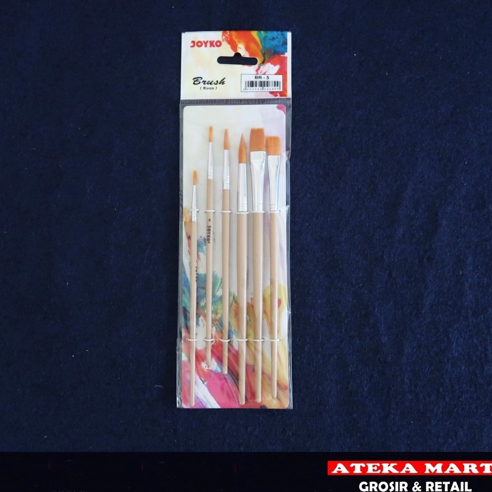 

➩ JOYKO BRUSH BR-5/KUAS LUKIS/KUAS CAT MINYAK/AIR/AKRILIK 3966