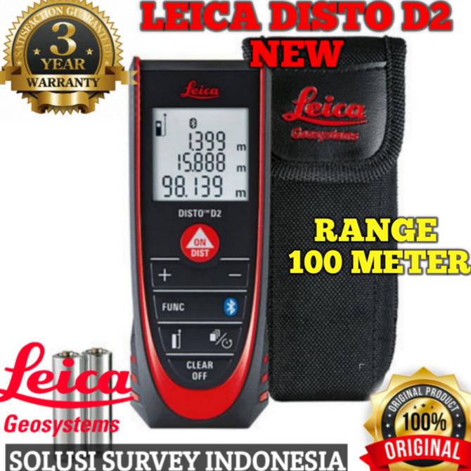 meteran digital laser 100 M/Leica Meteran Digital/Leica Disto D2 New