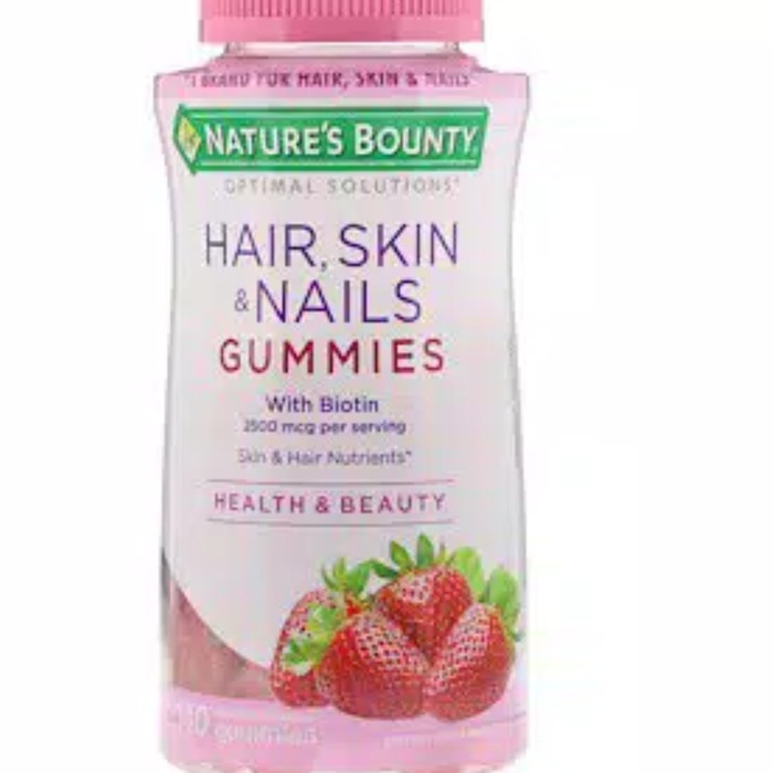 NATURES BOUNTY GUMMIES ISI 140 HAIR SKIN NAIL BIOTIN