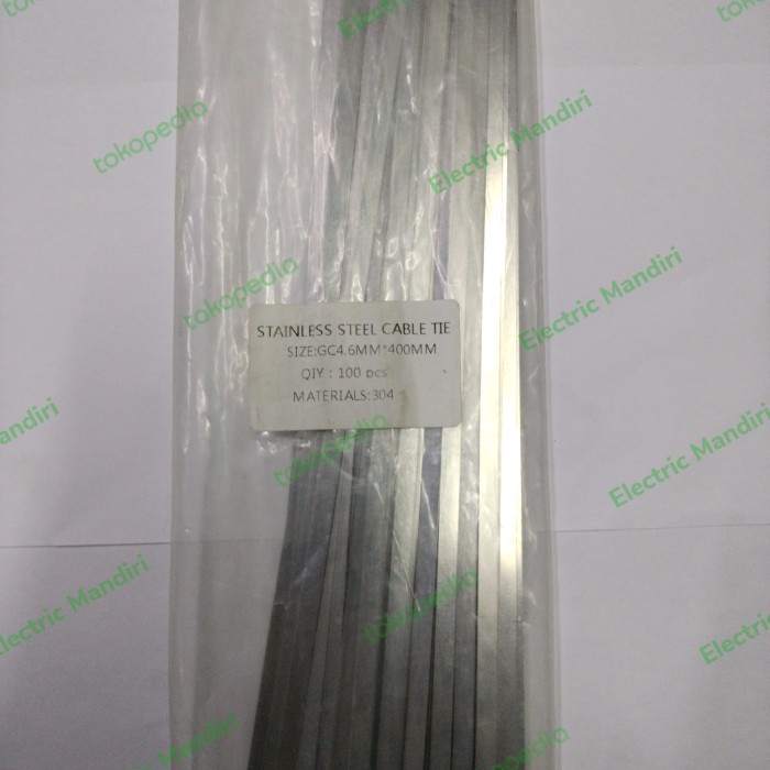 

Bestseller Kabel Ties 40 Cm Stainless Steel 400 X 4.6 Mm Per Pack 100Pcs