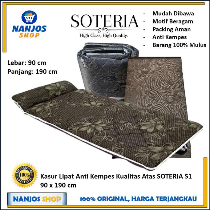 Kasur Lipat Tebal Anti Kempes / Kasur Busa / Kasur Lipat 90 cm SOTERIA
