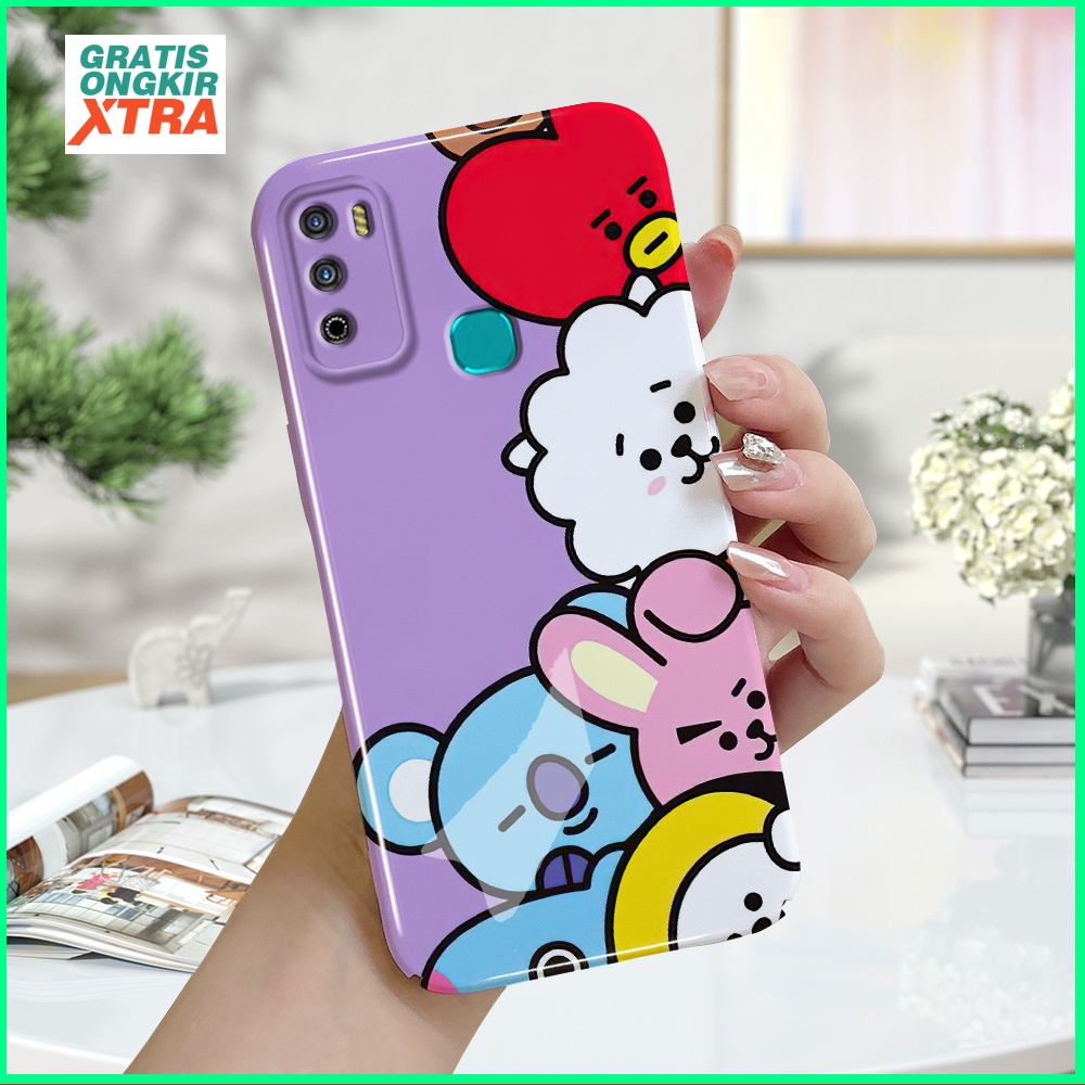 Hard case Akrilik Feilin Kompatibel Untuk Infinix Hot 9 Play 10 Play 11 Play 12 Play Smart 6 aesthet