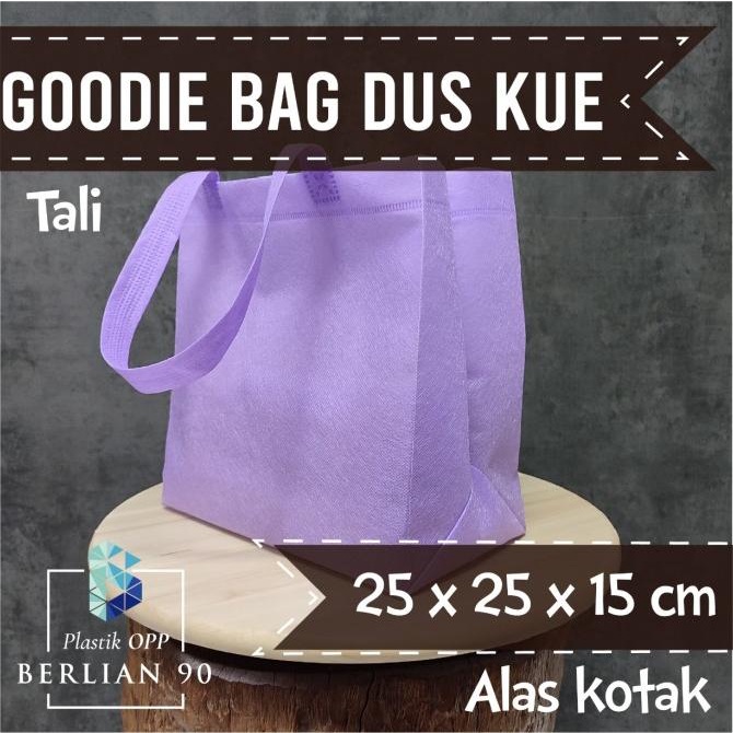 

}}}}}}] Goodie Bag spundbond Handle Box 25 x 25 x 15 Tas Spunbond Tas kain